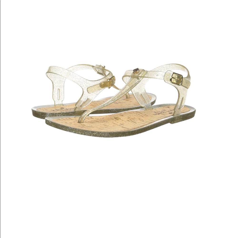 ♠️♠️ Kate Spade Gold Glitter Jelly Sandals